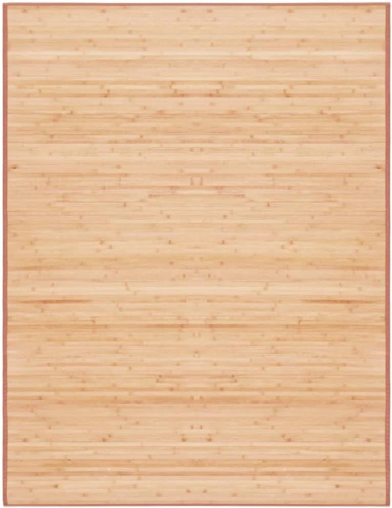 Teppich Bambus 150×200 cm Braun Bild 1