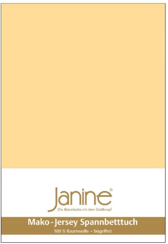 Janine Spannbetttuch 5007 Mako Jersey 140/200 bis 160/200 cm vanille Fb. 23 Bild 1