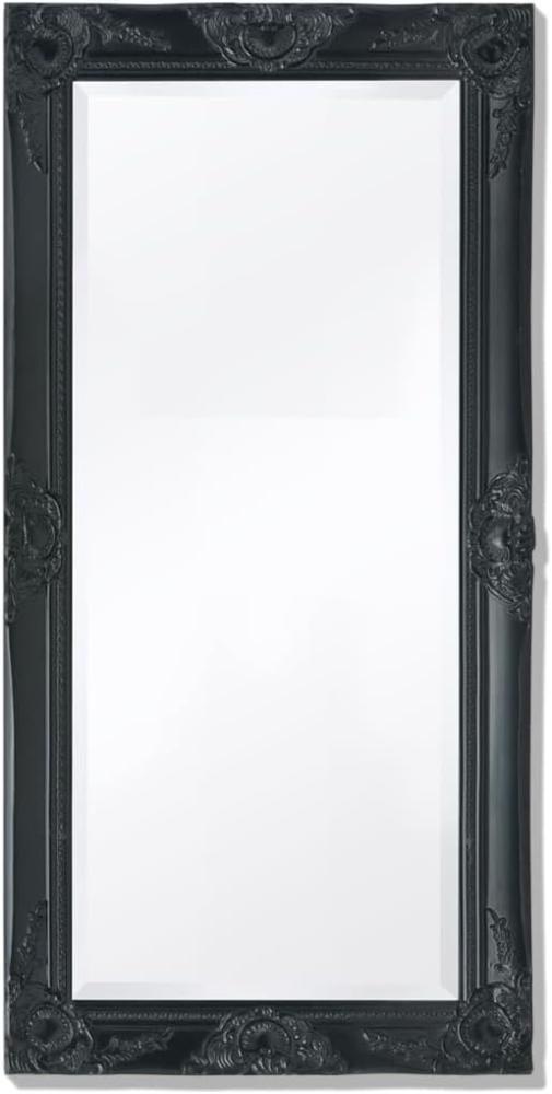 vidaXL Wandspiegel im Barock-Stil 100x50 cm Schwarz Bild 1