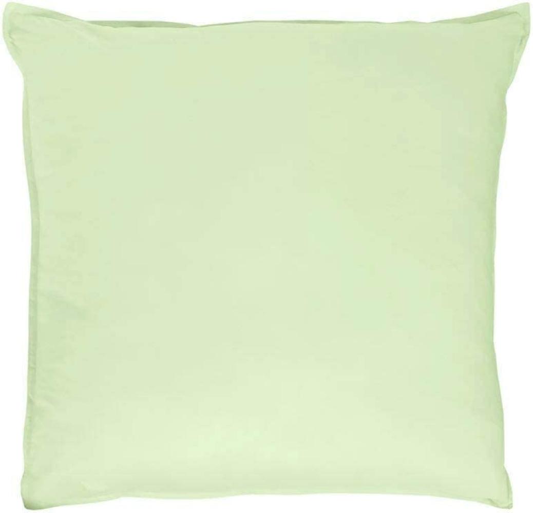 Traumschlaf Uni Single Jersey Bettwäsche Eschle | Kissenbezug 2x 40x40 cm | green Bild 1