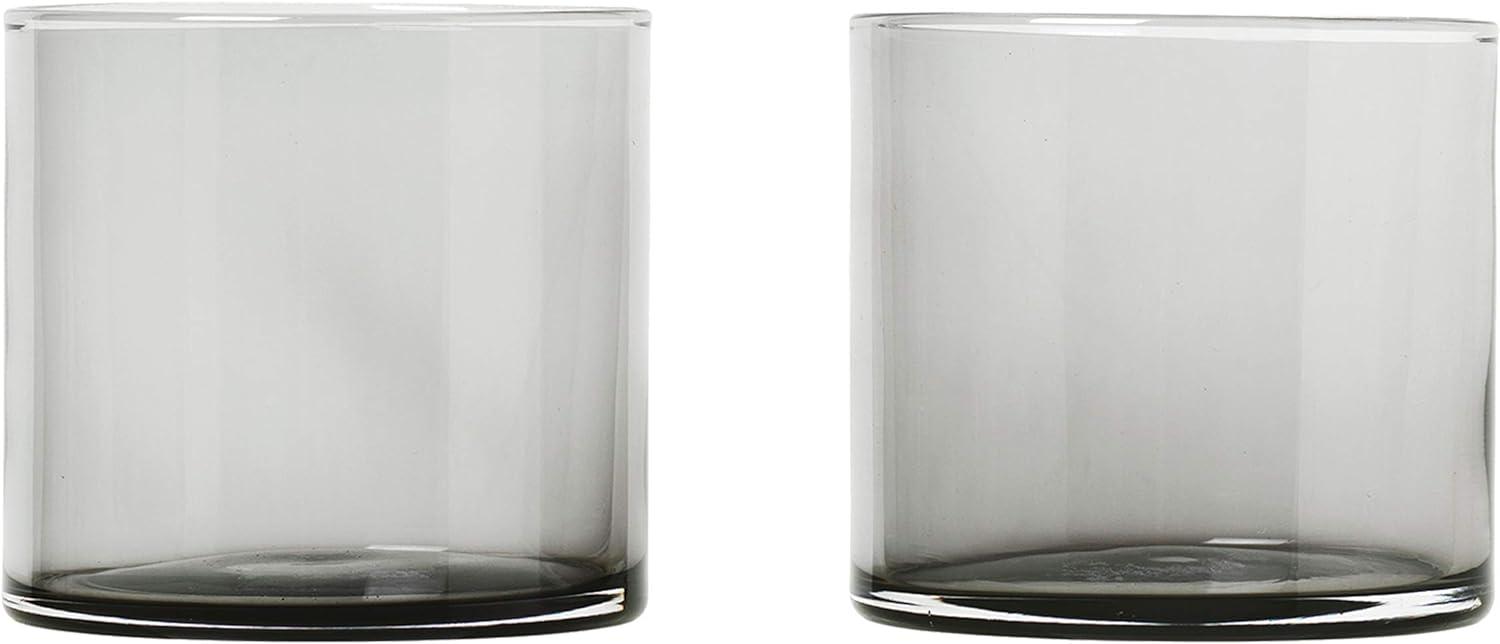 Blomus MERA Set 2 Trinkgläser, Wasserglas, Trinkglas, Glas farbig, smoke, 200 ml Bild 1