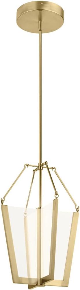 Elstead Lighting QN-CALTERS-P-M-CG QUINTIESSE Hängeleuchte Calters Integrated LED 49W 3000K Aluminium, Champagner Gold; H:50. 4cm Ø35. 3cm höhenverstellbar Bild 1