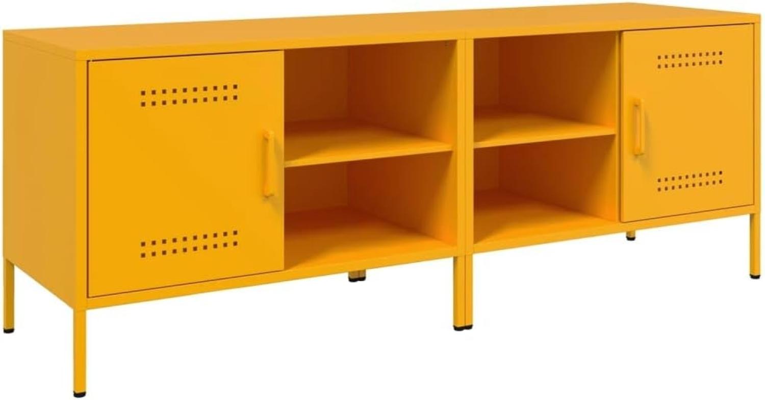 TV-Schränke 2 Stk. Senfgelb 68x39x50,5 cm Stahl 843001 Bild 1