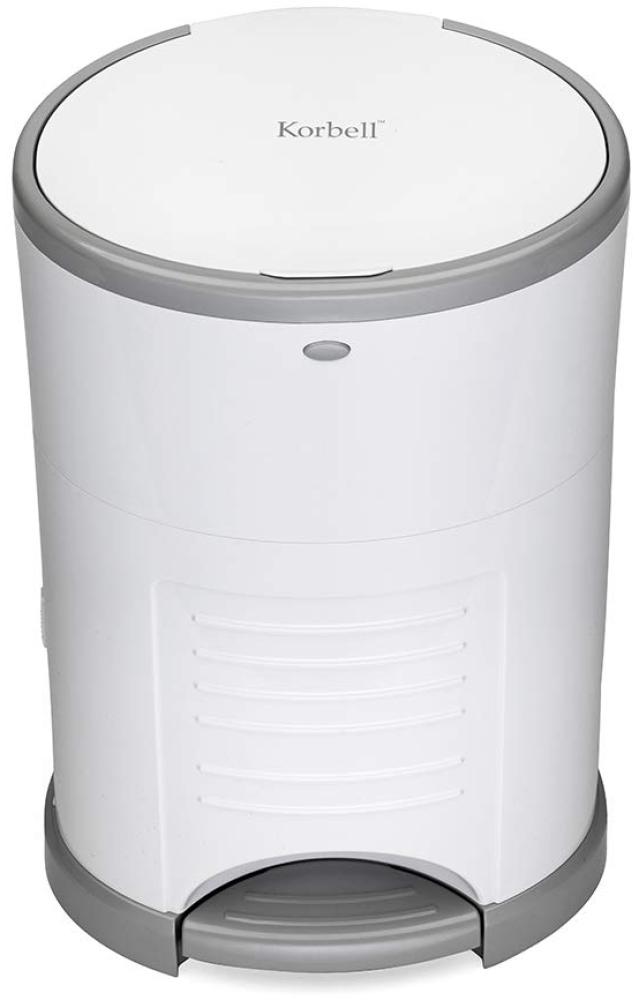KORBELL - MINI - Abfallbehälter für Windeln - 9 L - Weiß - Ökonomisch - Ökologisch - Pedal - Fassungsvermögen von 25 Mänteln Bild 1