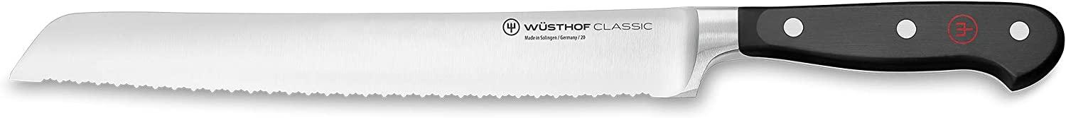Wüsthof Brotmesser, Classic (1040101123), 23 cm Klingenlänge, geschmiedet, rostfreier Edelstahl, extrem scharfes Sägemesser mit Präzisions-Doppelwelle Bild 1