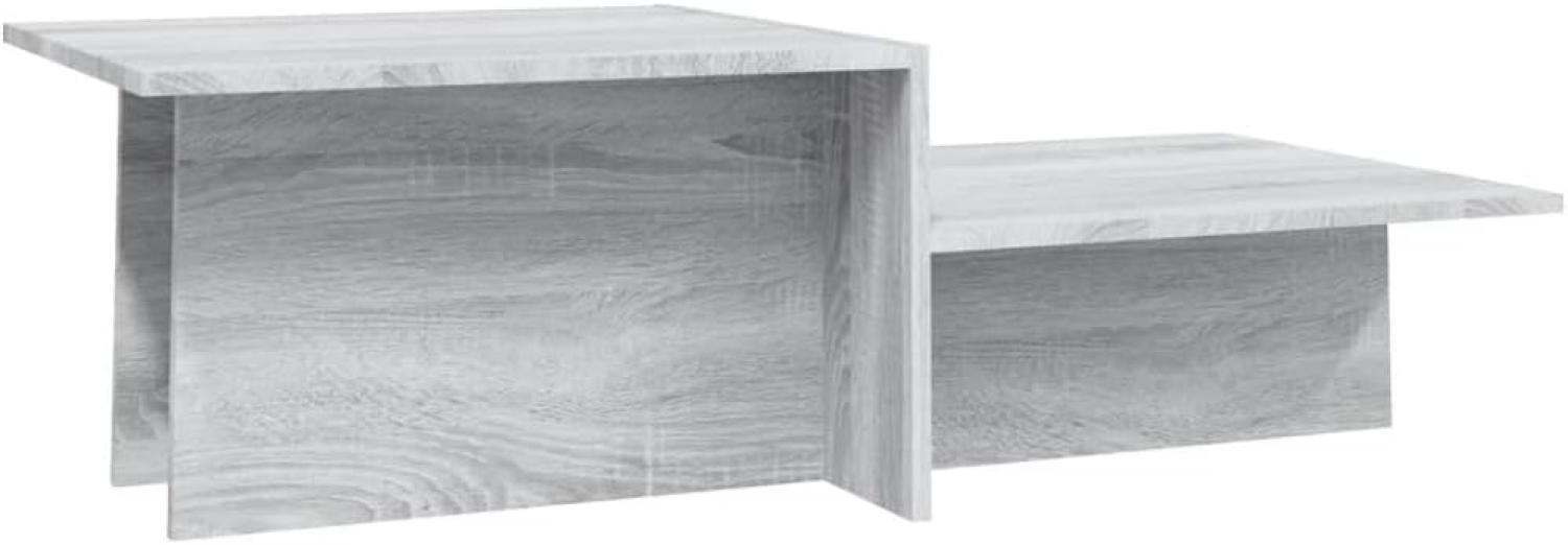 vidaXL Couchtisch Grau Sonoma 111,5x50x33 cm Holzwerkstoff Bild 1