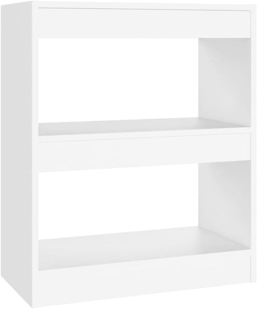 Bücherregal/Raumteiler Weiß 60x30x72 cm Bild 1