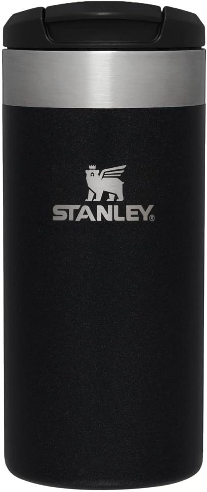 Stanley Aerolight Transit Thermobecher 0. 35L - Hält 4 Stunden Heiß - Spülmaschinenfest - Auslaufsicher- Kompatibel mit gängigen PKW-Getränkehalterungen - Black Metallic Bild 1