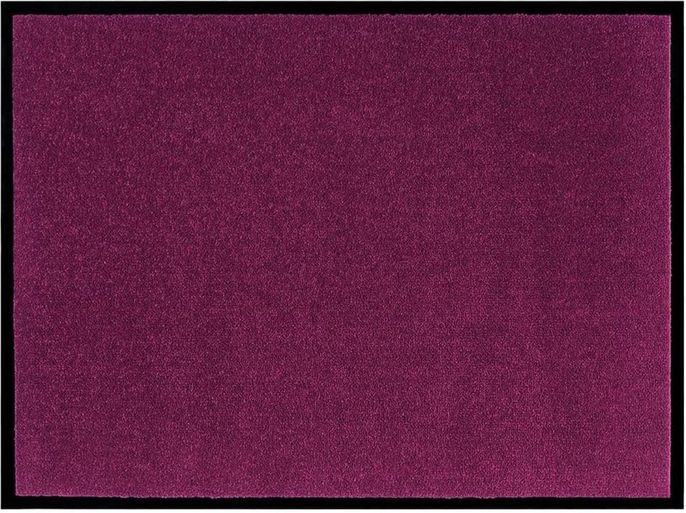 Teppich Boss waschbare In- & Outdoor Fußmatte Uni einfarbig - Violet - 90x150x0,7cm Bild 1