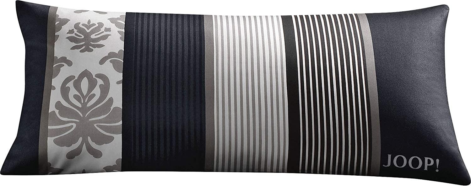 Joop! Kissenbezug Ornament Stripe Mako-Satin schwarz Größe 40x80 cm Bild 1