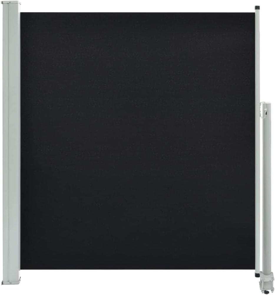 vidaXL Ausziehbare Seitenmarkise 140x300 cm Schwarz Bild 1