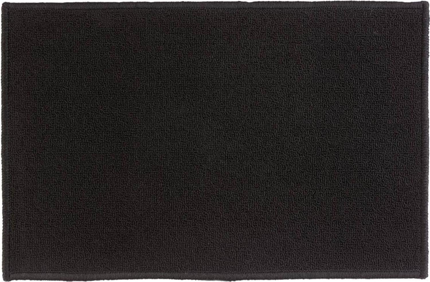 Badteppich TAPIS UNI, 40x60 cm, Farbe schwarz Bild 1