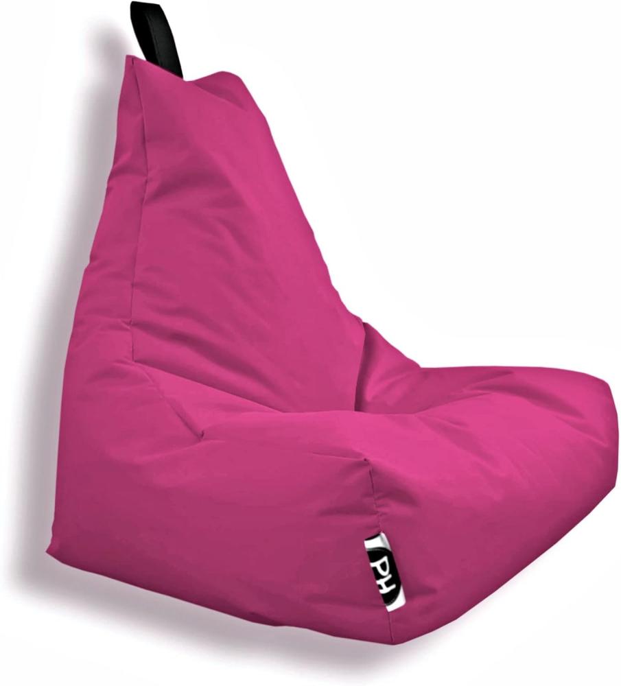 Patchhome Lounge Sessel XL Gamer Sessel Sitzsack Sessel Sitzkissen In & Outdoor geeignet fertig befüllt | XL - Pink - in 2 Größen und 25 Farben Bild 1