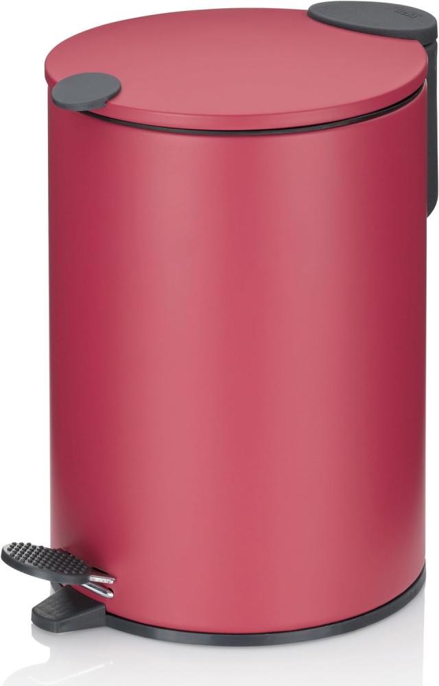Kela Abfallbehälter Mats 3 Liter 23 x 17 cm Edelstahl rot Bild 1