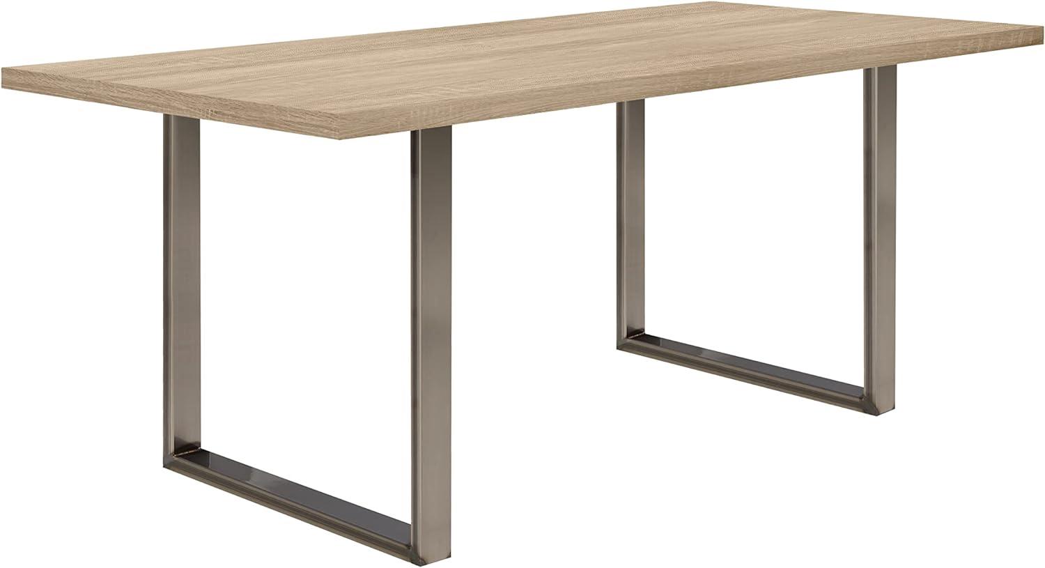 FORTE Tables Esstisch, Holzwerkstoff, Beige, 180 x 74,7 x 90 cm Bild 1