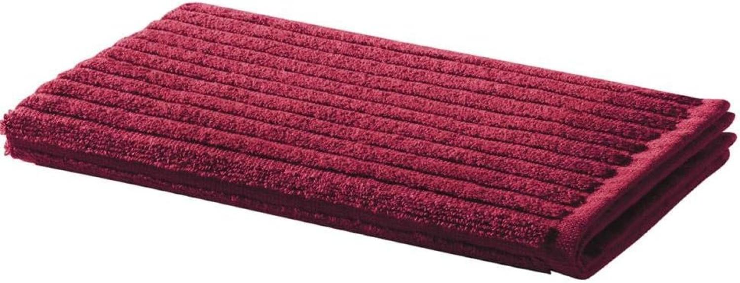 Handtuch Baumwolle Line Design - Farbe: rot, Größe: 30x50 Bild 1