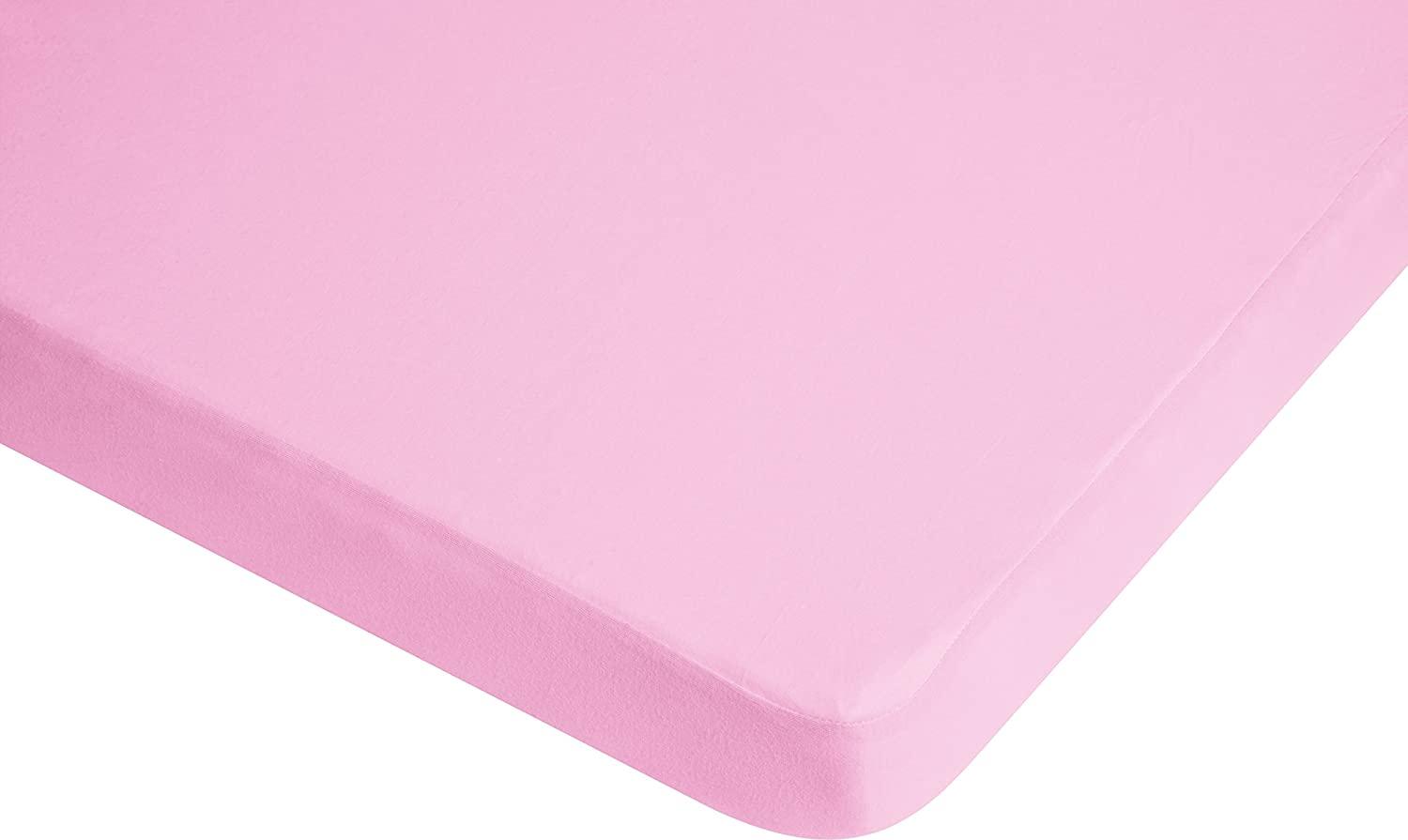 Playshoes Jersey-Spannbettlaken 70x140 cm rosa Bild 1
