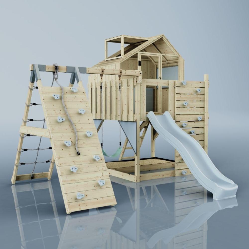 PolarPlay Spielturm Anika aus Holz in Grün Bild 1