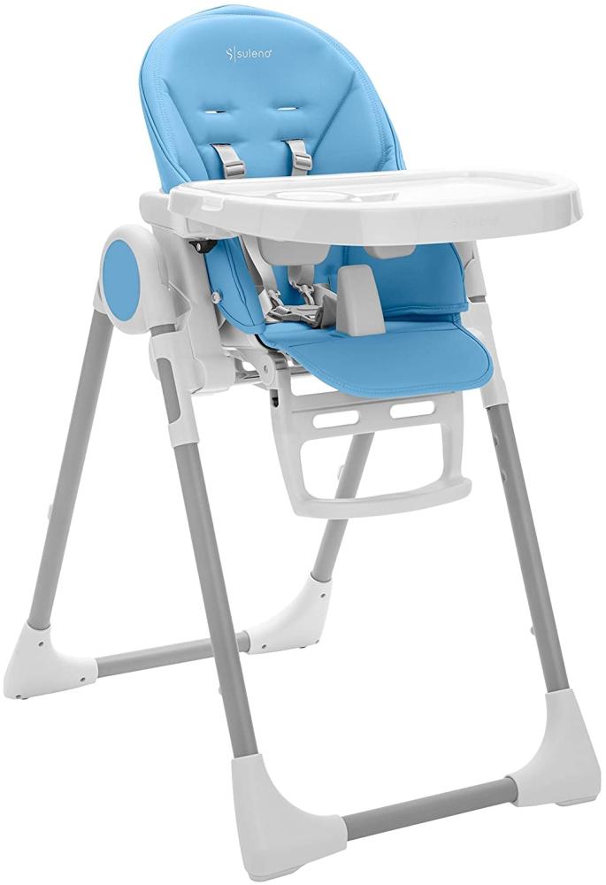 Suleno - Baby Hochstuhl mitwachsend, Kinderstuhl, Kinderhochstuhl, Babyliege, Baby High Chair, verstellbar, klappbar, 7 Höhen, abnehmbares Tablett, aufsteckbarer Teller, 0 - 6 Jahre Bild 1