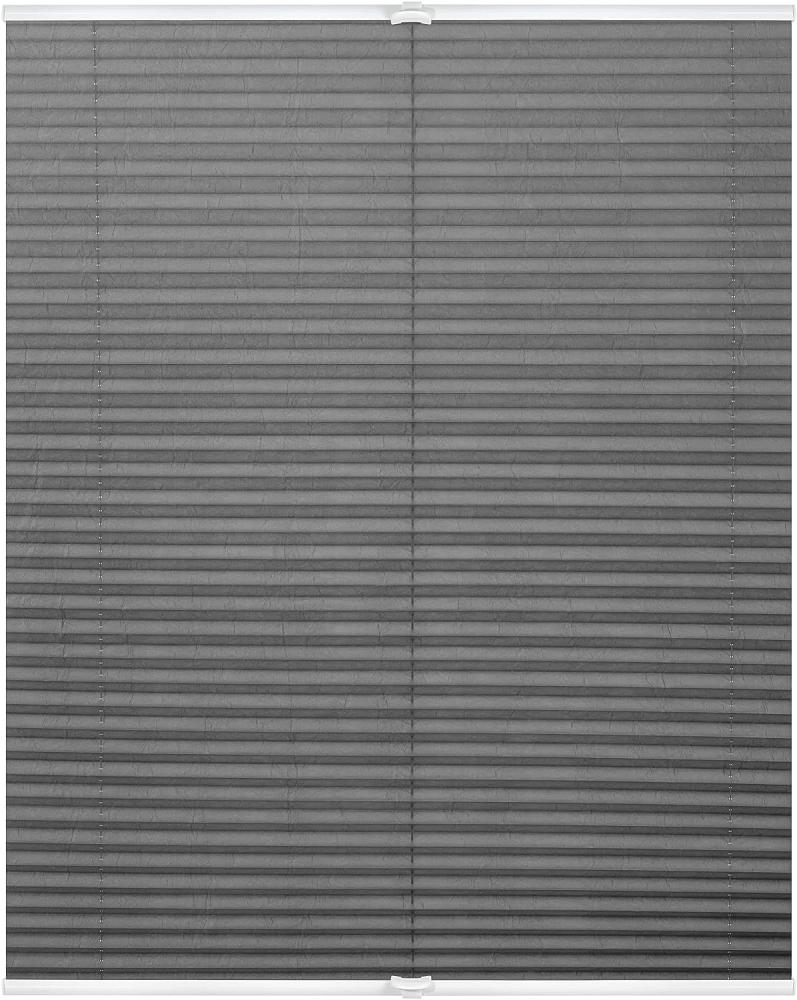 Lichtblick Plissee Klemmfix, ohne Bohren, verspannt, hellgrau, 130 x 45 x 3 cm Bild 1