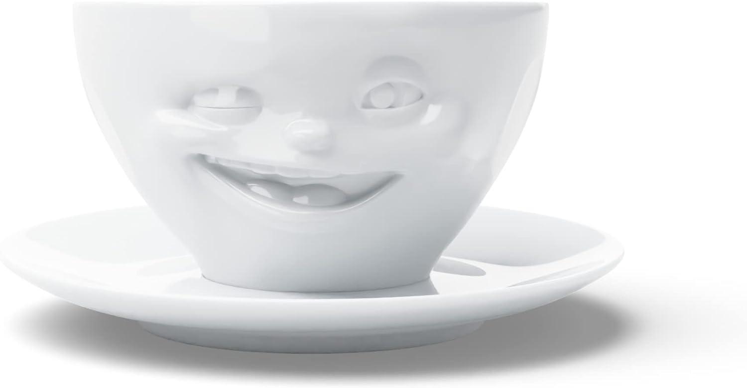 Tassen KaffeeTasse - zwinkernd weiß Bild 1
