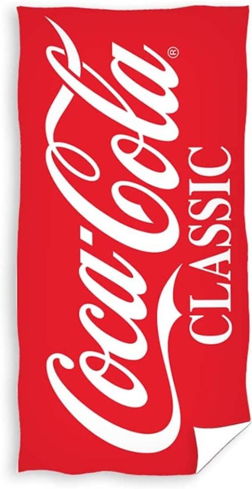beachtowel Coca-Cola junior 140 x 70 cm Baumwolle rot Bild 1