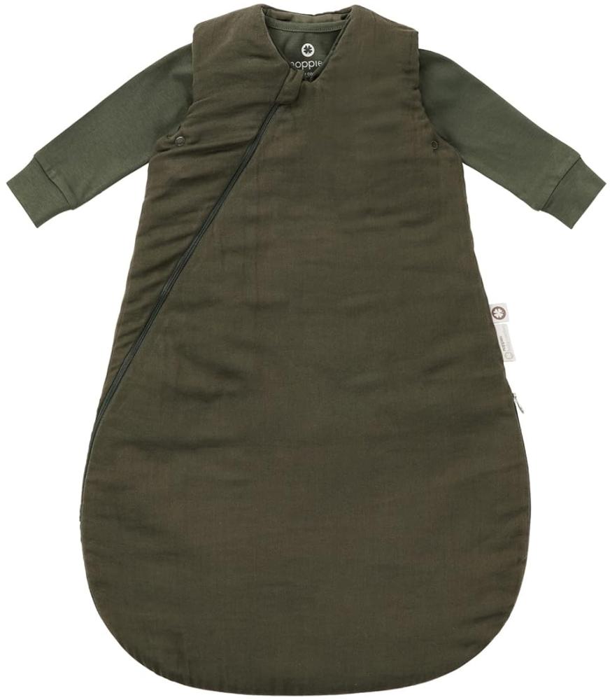 Baby 4-Jahreszeiten Schlafsack Uni - Farbe: Beetle - Größe: 60 Cm Bild 1