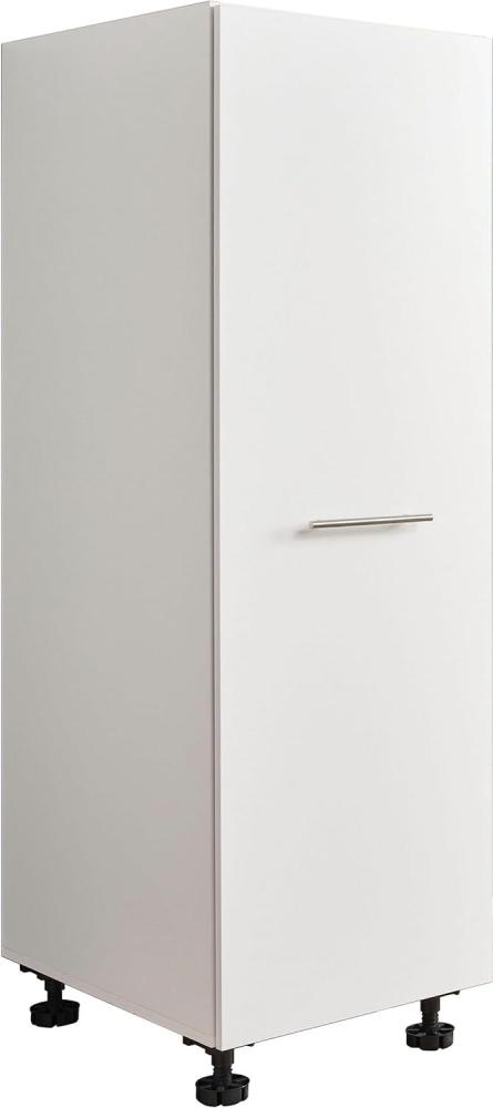 Stauraumschrank >LAUNDREEZY< in weiß, Holzwerkstoff - 50x162x67,5cm (BxHxT) Bild 1