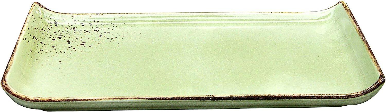 CreaTable 22083 Nature Collection BBQ Servierplatte 33 x 16,5 cm, grün (1 Stück) Bild 1