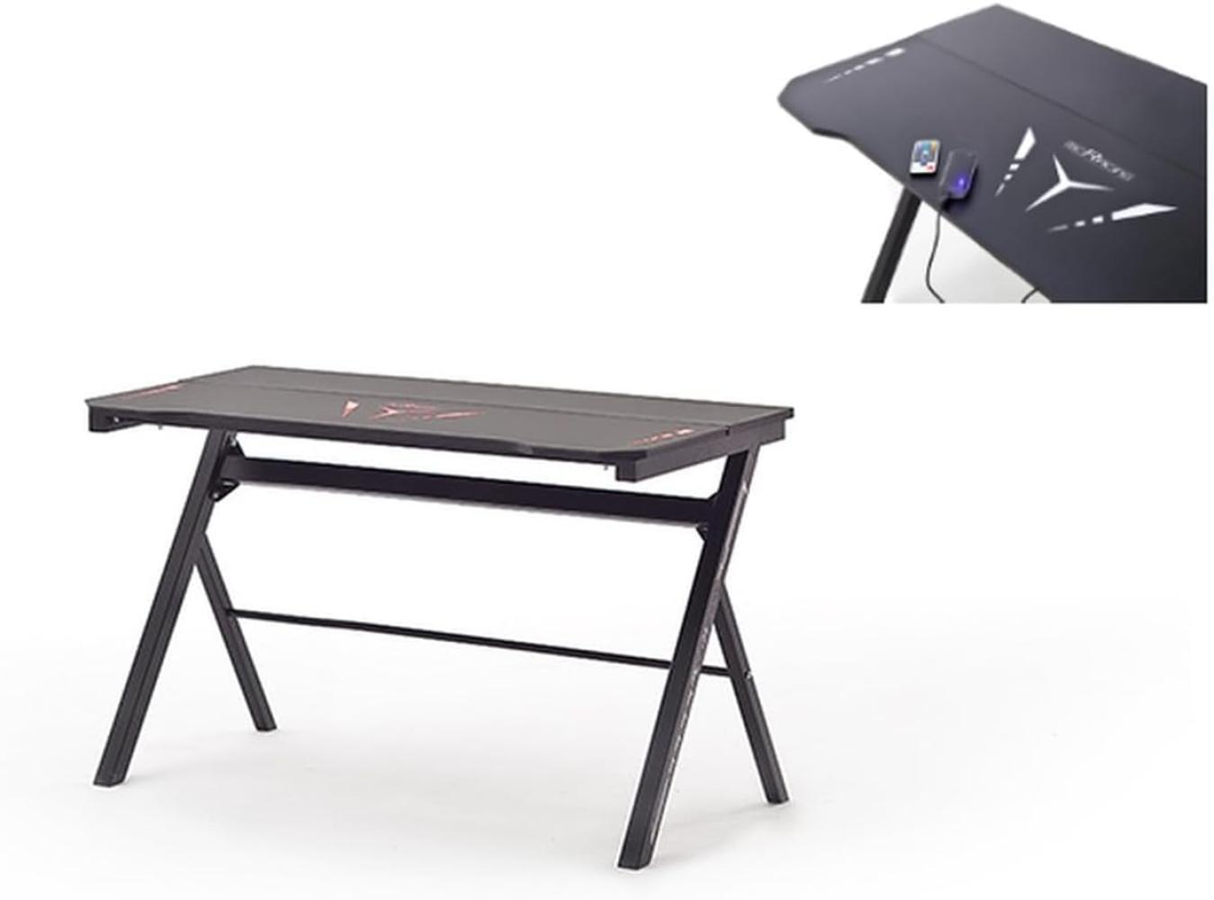 Schreibtisch >mcRACING Gaming Desk< (BxHxT: 120x73x60 cm) in schwarz Bild 1