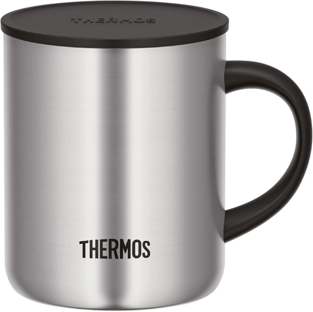 THERMOS 'Longlife Mug' Isoliertrinkbecher, Edelstahl matt, silber, 350 ml Bild 1