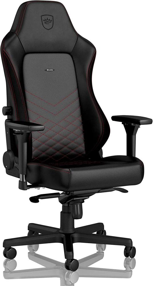noblechairs HERO Gaming Chair - Black/Red Gaming Stuhl - Schwarz / Rot - PU-Leder - Bis zu 150 kg Bild 1