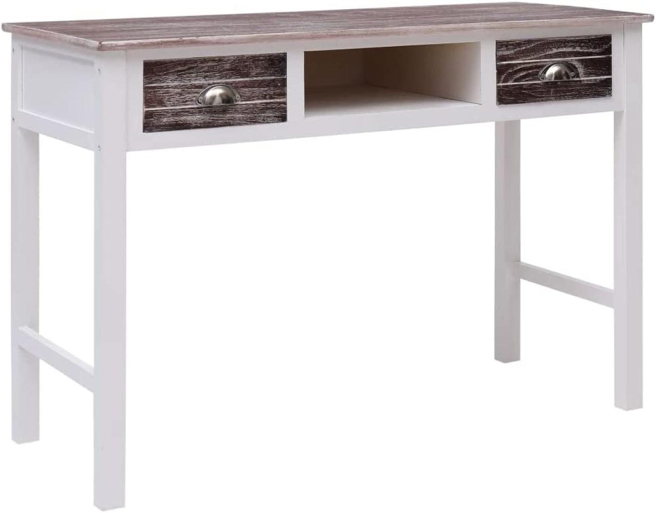 Schreibtisch, Holz Braun, 110 × 45 × 76 cm Bild 1