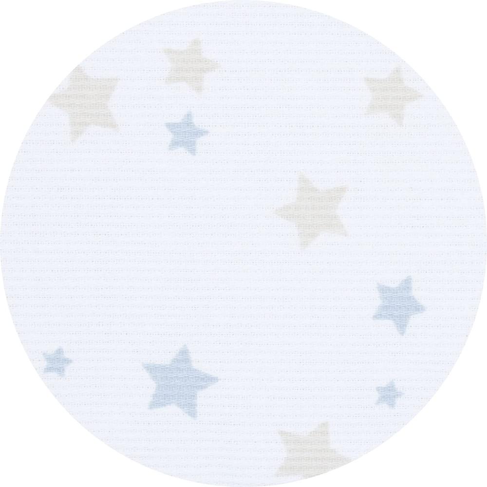 babybay Himmel Piqué mit Band passend für alle Modelle, weiß Sternemix sand/azurblau Bild 1