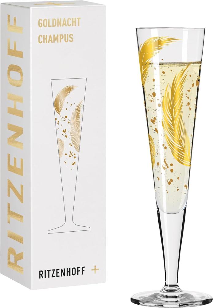 Ritzenhoff 1071042 Champagnerglas #42 GOLDNACHT Champus Andrea Arnolt 2024 in Geschenkbox Bild 1