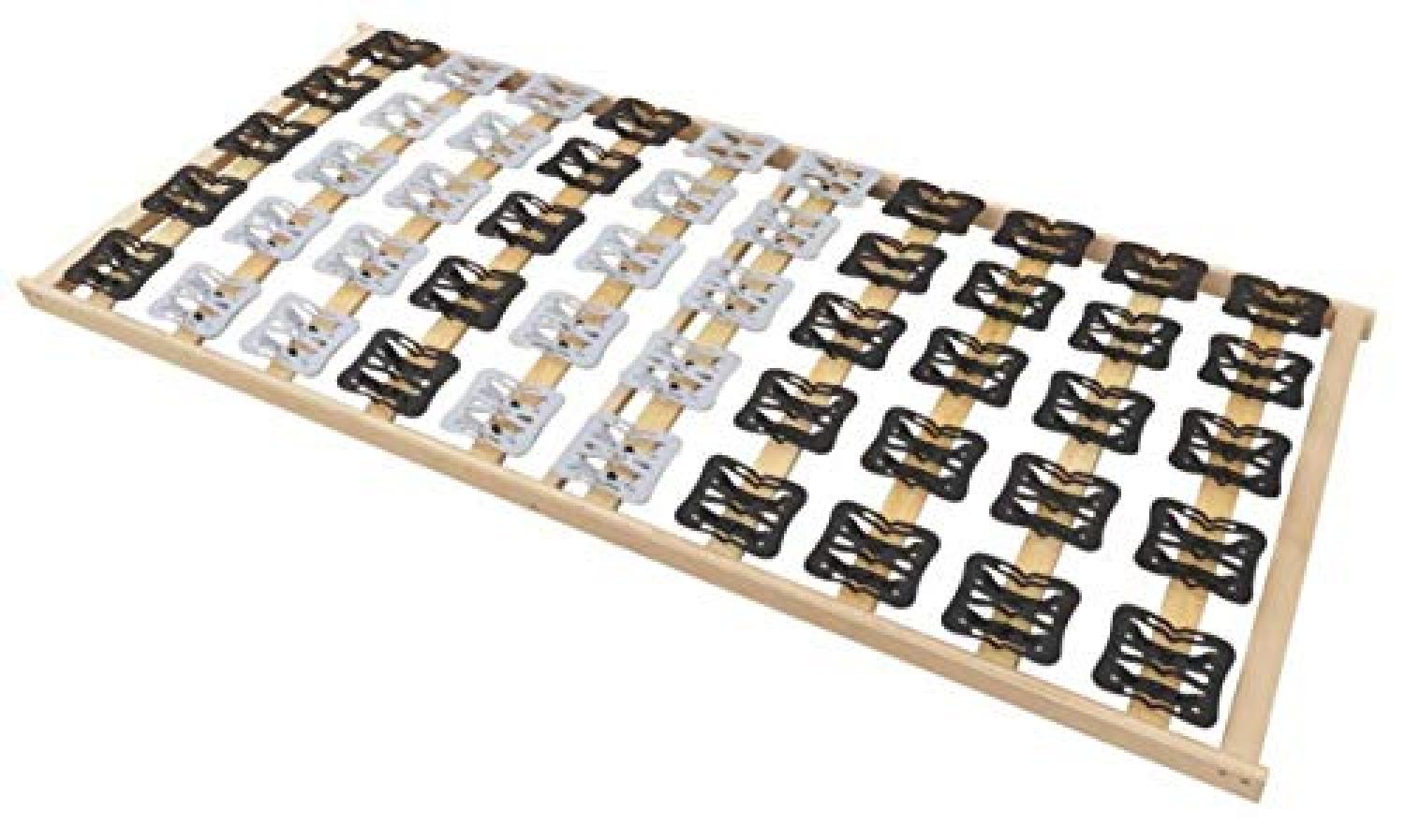 Coemo 5 Zonen Tellerlattenrost Lattenrost mit Federleisten und Teller-Elementen, 90 x 200 cm Bild 1
