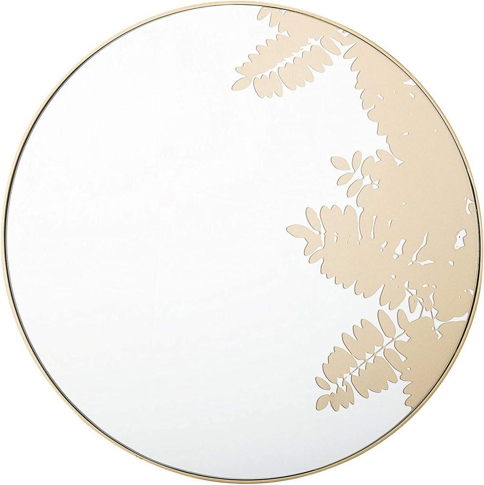 Wandspiegel gold Blattmuster rund ø 56 cm MISOOL Bild 1