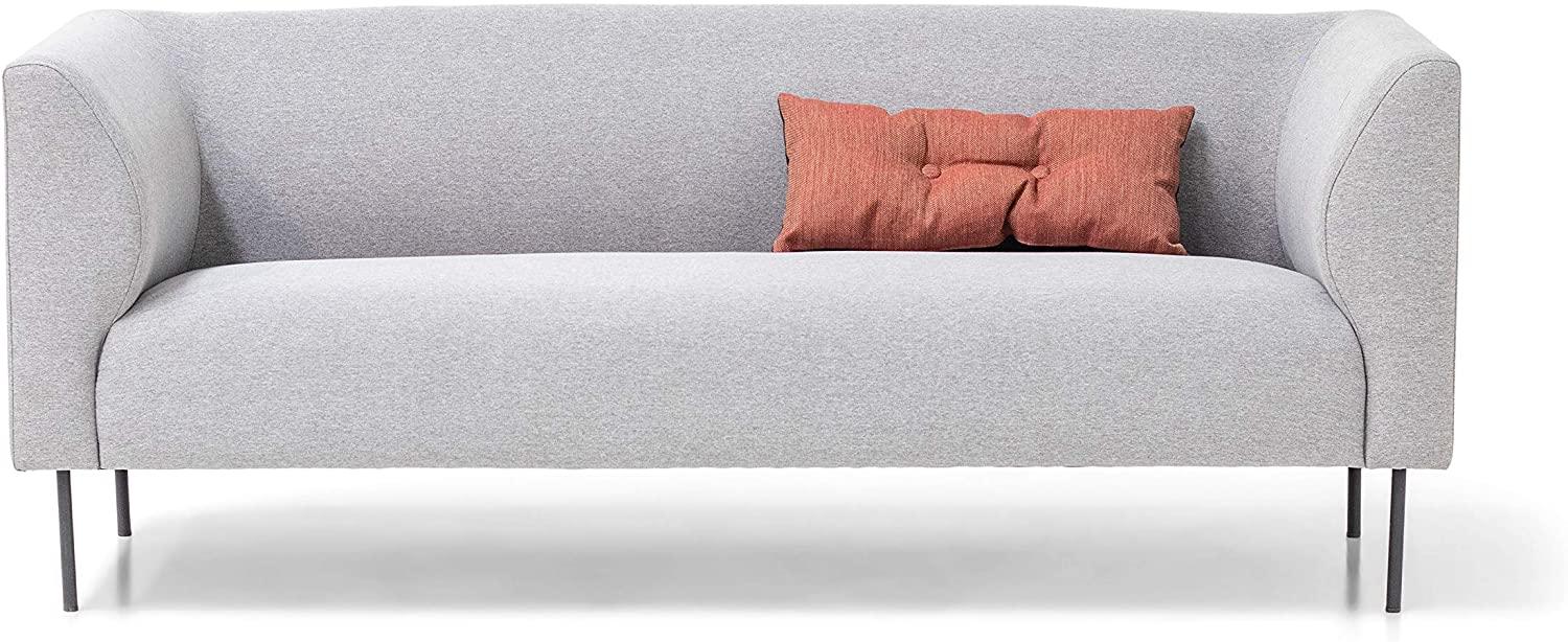 Homexperts Kerstin 3-Sitzer Sofa, Hellgrau, 185 x 74 x 76cm (BxHxT) Bild 1