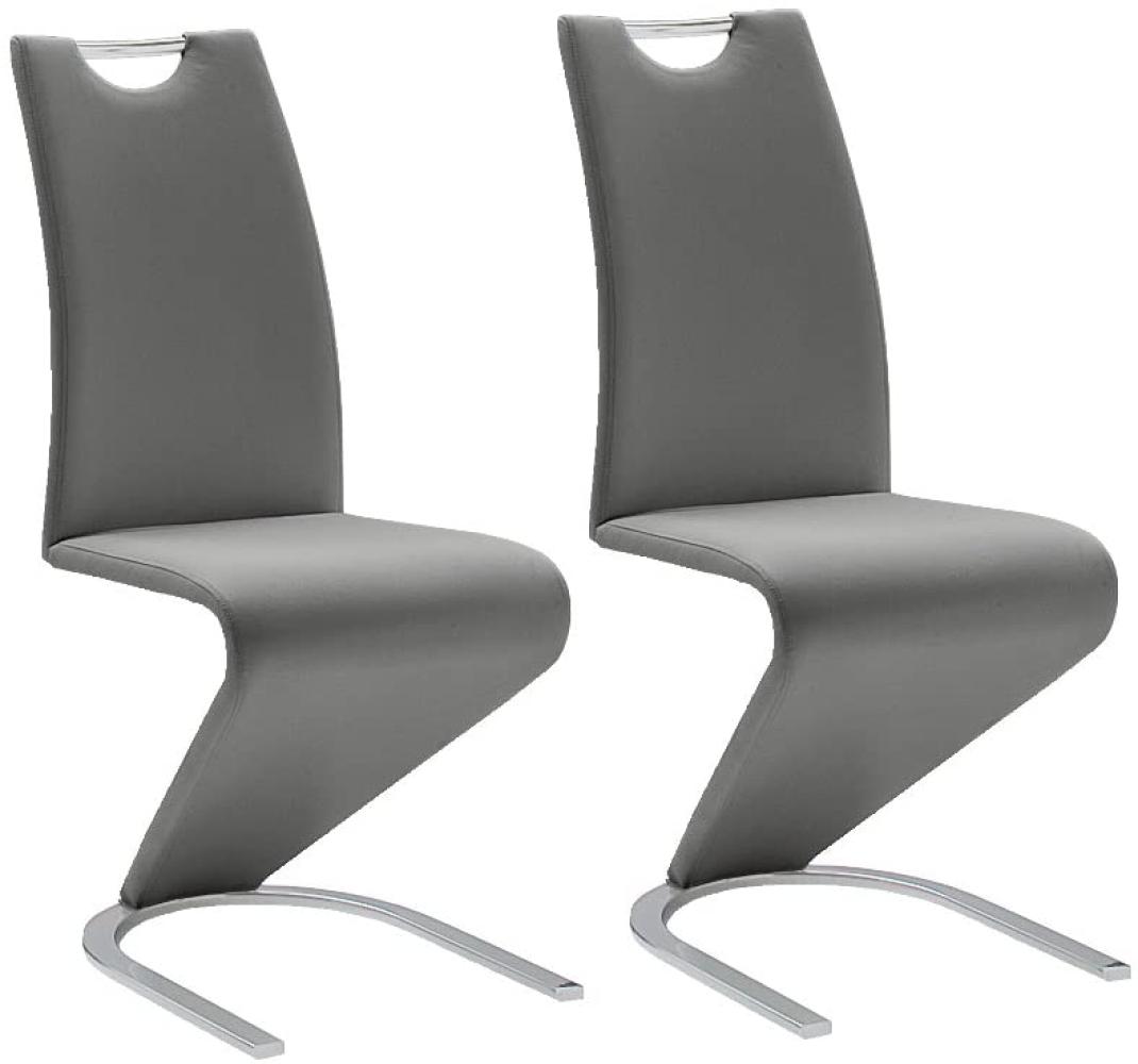 Schwingstuhl AMADO 2 Stühle Grau Bild 1