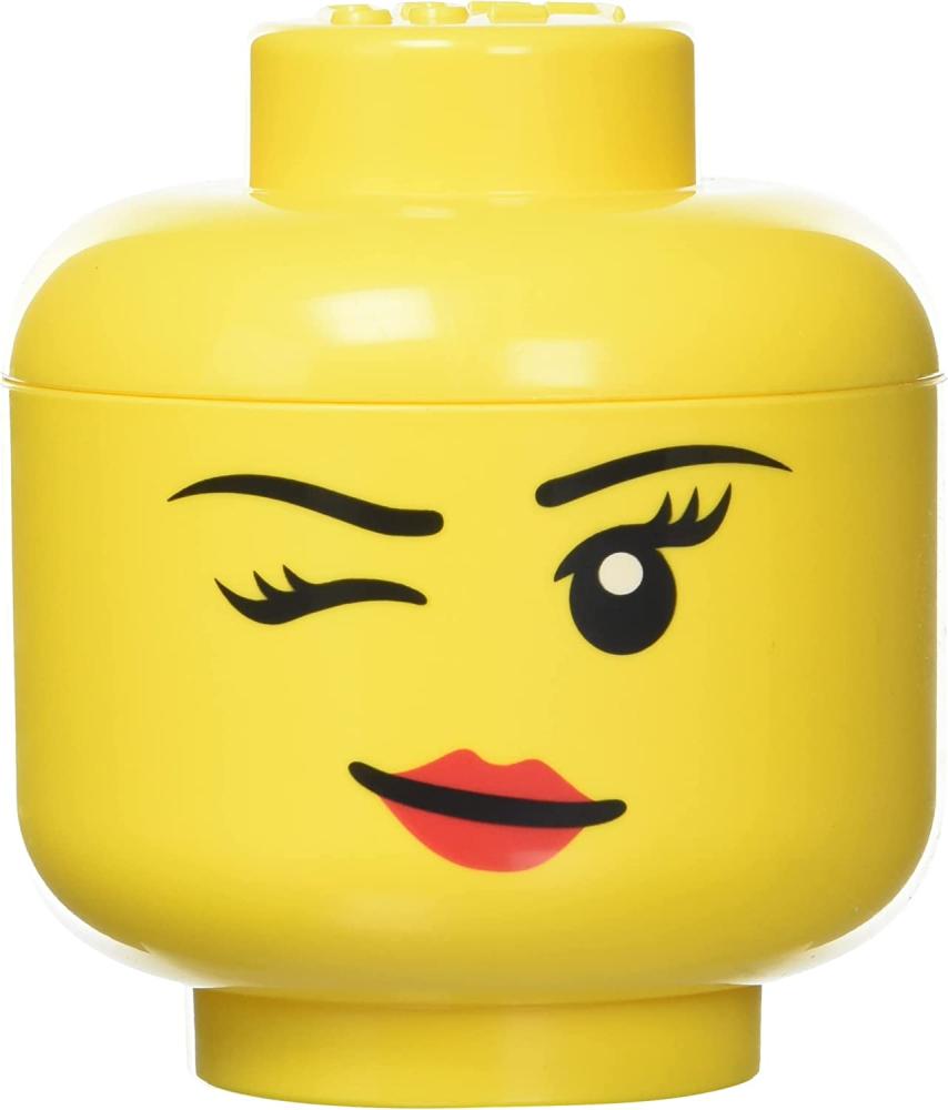 Room Copenhagen 'LEGO Storage Head Whinky' Aufbewahrungsbox gelb mini Bild 1