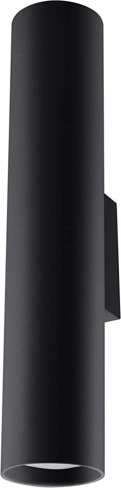 Sollux LAGOS moderne Wandleuchte Zylinder schwarz 2-flg. GU10 Bild 1