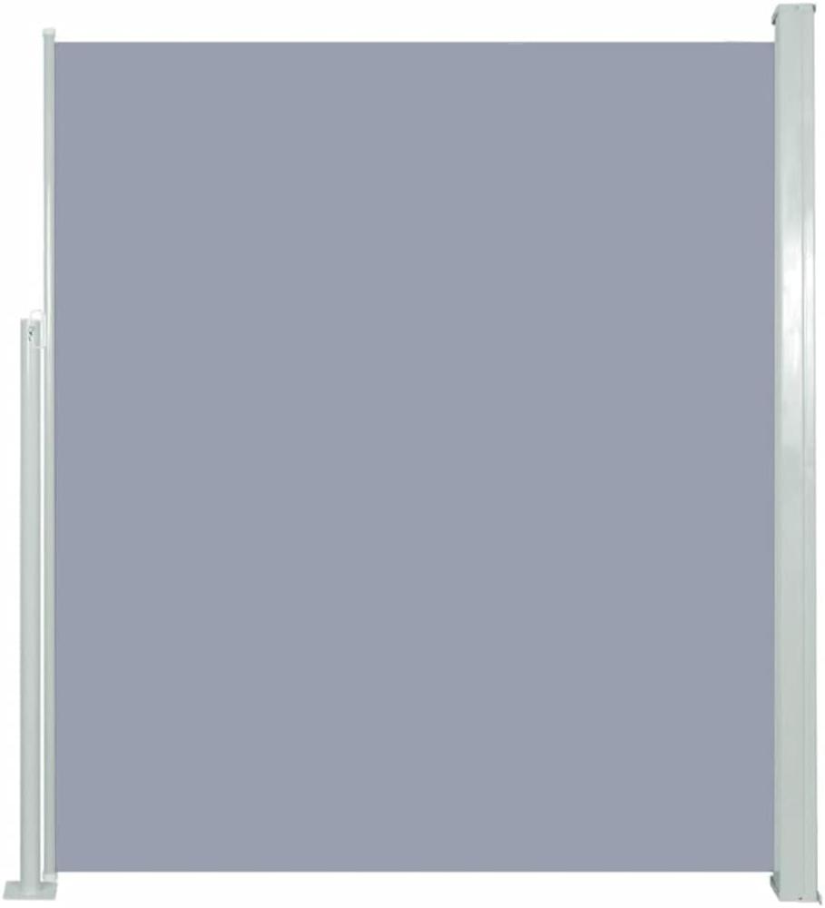 Ausziehbare Seitenmarkise 160x500 cm Grau Bild 1