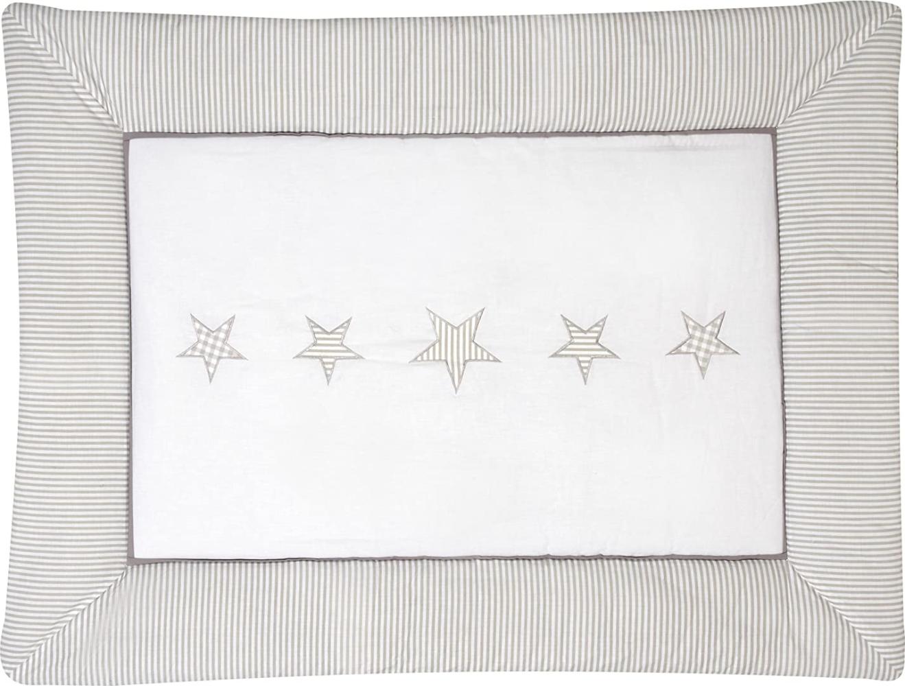 Schardt 'Stern' Krabbeldecke mit Applikation weiß/beige, 100x135 cm Bild 1