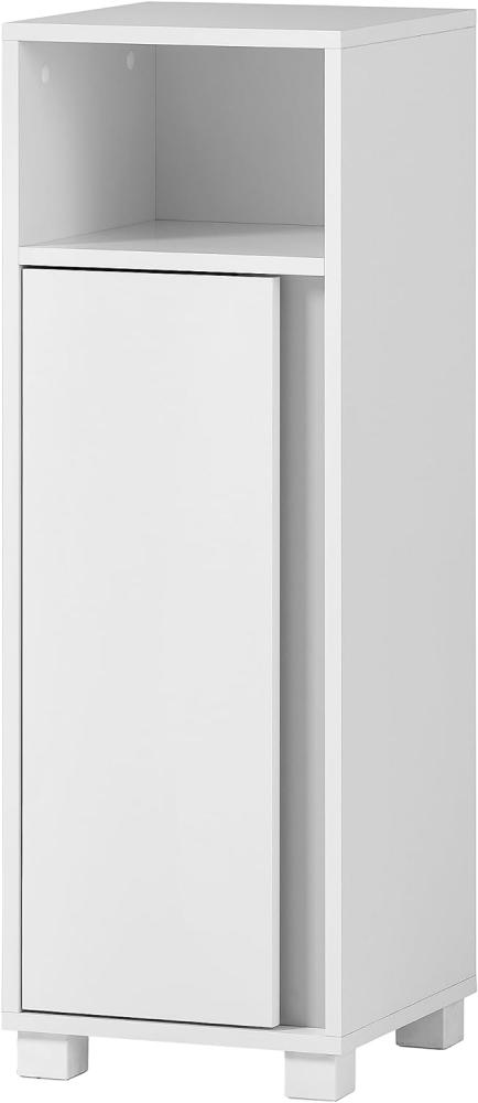 Schildmeyer Highboad Dex, Holzwerkstoff, weiß matt, 32,6 x 33 x 95,6 cm Bild 1