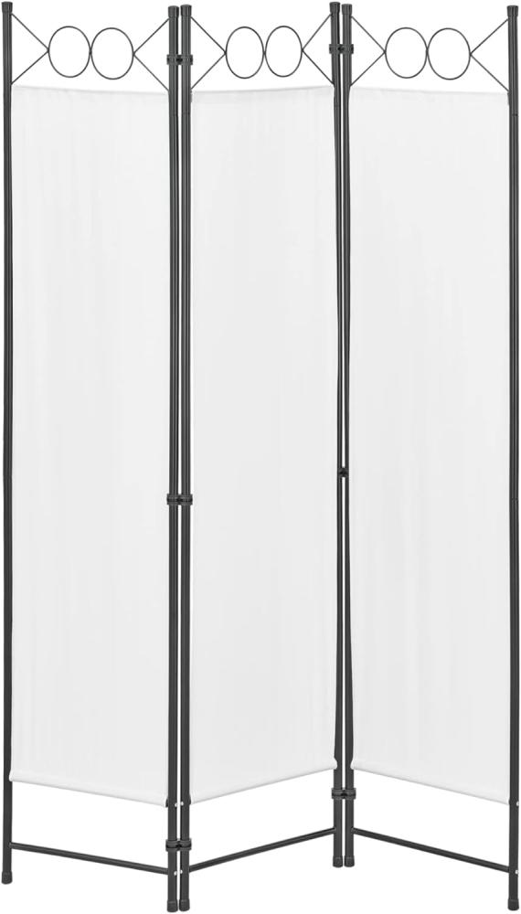 Raumteiler Saragossa 3-teilig 120x171 cm Weiß en. casa Bild 1