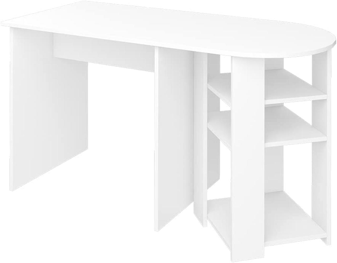 Vicco 'Manuel' Schreibtisch, weiß, 135 x 72 x 60 cm Bild 1