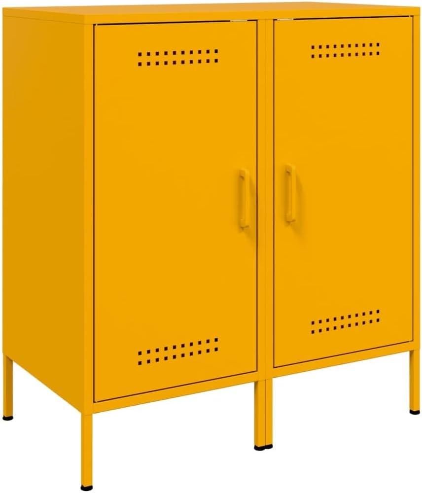 Sideboards 2 Stk. Senfgelb 36x39x79 cm Kaltgewalzter Stahl 843019 Bild 1