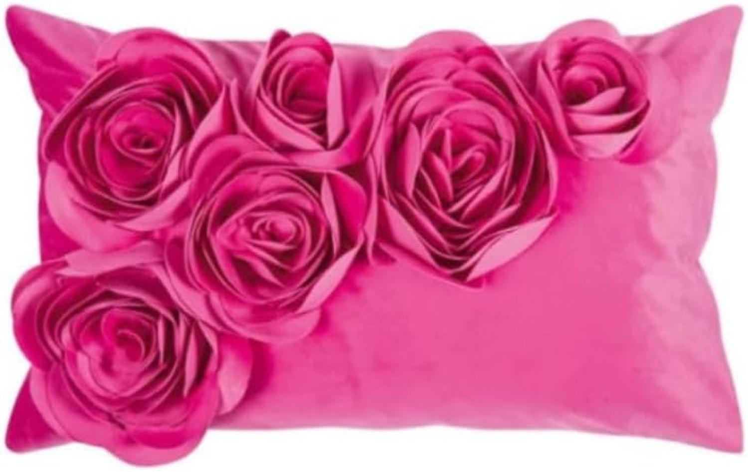 pad Kissenhülle 30x50 cm Floral hot pink Bild 1