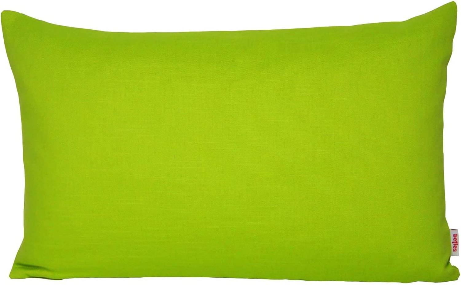 Kissenhülle ca. 30x50 cm 100% Baumwolle apfelgrün beties "Farbenspiel" Bild 1