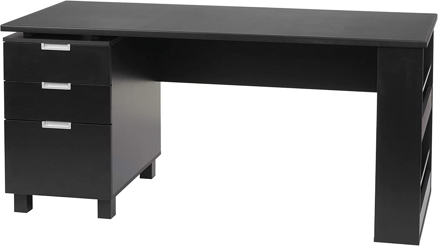 Schreibtisch HWC-F63 150x60cm schwarz Bild 1